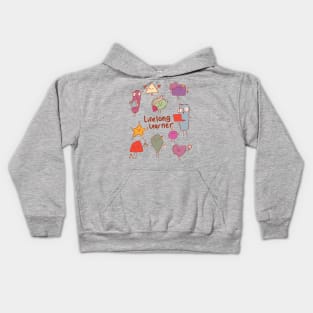 Lifelong Learner Kawaii Shapes Kids Hoodie